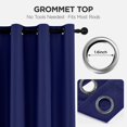 thumbnail image 4 of Cortina térmica Joydeco Blackout azul marino 132 x 305 cm, 4 of 9