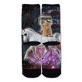 thumbnail image 2 of Function - Boombox Cat Riding Unicorn Fashion Sock, 2 of 3