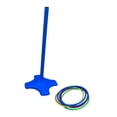 thumbnail image 4 of Juego de lanzamiento de aros, juego de carnaval, regalo para niños, divertido para niños y adultos, para interior y exterior, patio, césped, fiesta, Poste azul, 4 of 8