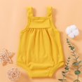thumbnail image 3 of LNGOOR Baby Girl Boy Clothes Newborn Infant Romper Long Sleeve Ruffled Zipper Knitted Bodysuit Solid Color Pit Strip Tie Dye Jumpsuit, 3 of 9