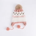 thumbnail image 5 of Mnyotv Toddler Boys Girls Beanie Hat with Ear Flaps Winter Soft Fleece Knitted Cap for Kids, 5 of 5