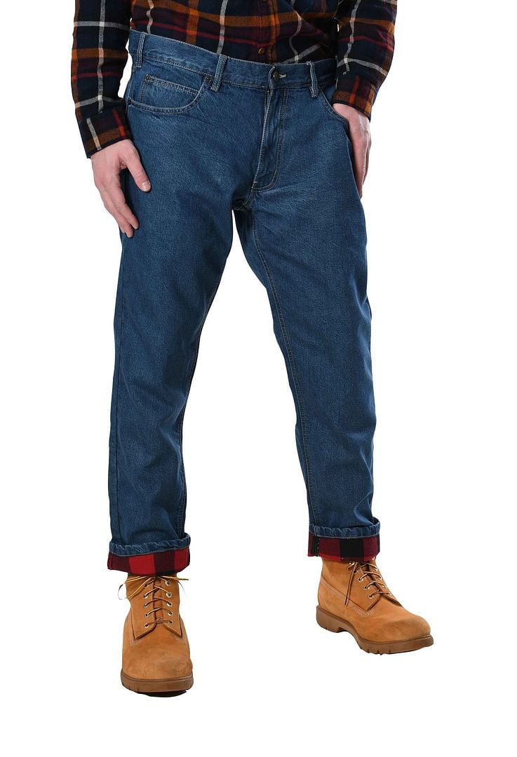 Insulated Gear Men's Carpenter Style Flannel Lined Jeans - Walmart.com