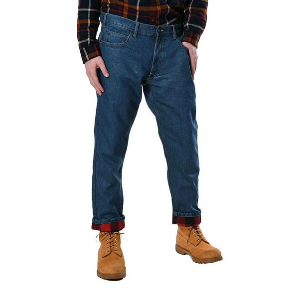 Insulated Gear Men's Carpenter Style Flannel Lined Jeans - Walmart.com