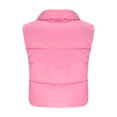 thumbnail image 6 of Womens Cropped Puffer Vest Sleeveless Winter down Waistcoat Outerwear Short Warm Lightweight Gilet Jacket, 6 of 6