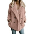 thumbnail image 6 of Jacket for Women Fashion Long Sleeve Lapel Warm Outerwear Winter Button Down Lamb Wool Coat Ladies Blouses Gifts for Mom S-5XL, 6 of 6