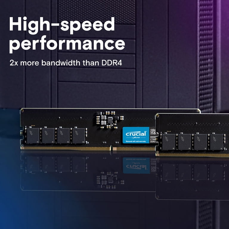 Crucial 128GB (2 x 64GB) DDR5 5600 (PC5 44800) Memory (Desktop