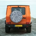 thumbnail image 6 of Naloa Paisley4 PVC Leather Spare Tire Wheel Cover for Car Truck SUV Camper Trailer Universal Fit many size15 inch, 6 of 6