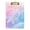 Gold, variant on Pinkish Blue Mixture Colored Turtle Acrylic Clipboard Drawing Board with Hook Writing Pad File Storage A4 Size Gold 12.5" x 9"