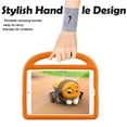 thumbnail image 2 of Allytech Kids Case for New iPad 10.2" 7th Generation, Soft EVA Foam Rubber Lightweight Handle Folding Stand Kids Proof Heavy Duty Protection Case Cover for Apple iPad 7th Gen, Orange, 2 of 7