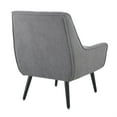 thumbnail image 1 of Allora Polyester Fabric Upholstered Button-Tufted Back Accent Chair in Gray, 1 of 11