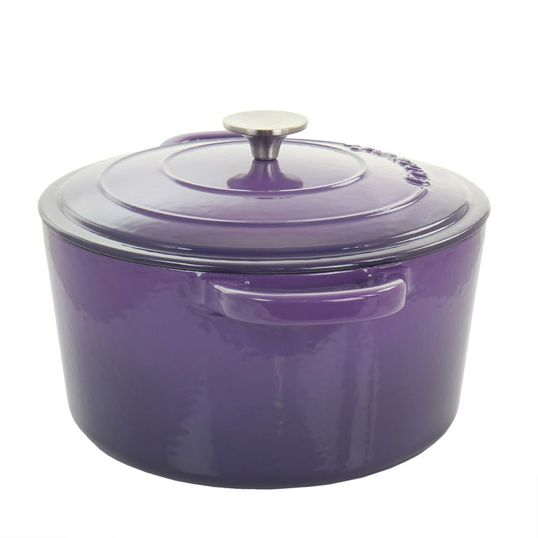 Crock-Pot Artisan 7Qt Enameled Cast Iron Dutch Oven w/ Lid in Lavender -  20277352