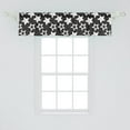 thumbnail image 2 of Ambesonne Space Valance Pack of 2, Flowing Stars Graffiti Style, 54"X12", Dark Grey and White, 2 of 4