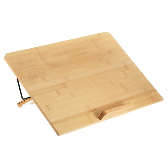 Unique Bargains Support de Livre pour la Lecture, Plateau Porte-Livre Réglable avec Pinces de Page