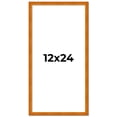 thumbnail image 2 of 12x24 Honey Brown Real Wood Picture Frame Width 0.75 inches | Interior Frame Depth 0.5 inches |, 2 of 8