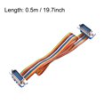 thumbnail image 4 of Uxcell DB15 M/M IDC Rainbow Wire Flat Ribbon Cable Connector Ribbon Multicolor 1pcs, 4 of 5