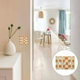 thumbnail image 7 of Yayeee Toggle Light Switch Wall Plate 3-Gang 6.37"x4.48" Decorative Outlet Cover, Orange Checkered Pattern, 7 of 7