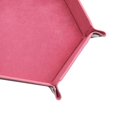 thumbnail image 1 of destyer Foldable Dice Tray Holder PU Leather Velvet for Table Games Candies Earbuds, 1 of 9