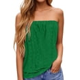 thumbnail image 6 of SHenli Built In Bra Tank Tops for Women Rolled Loose Camisole Sleeveless Gauze Shirts Boho Floral Casual Basic Tee Green L, 6 of 6