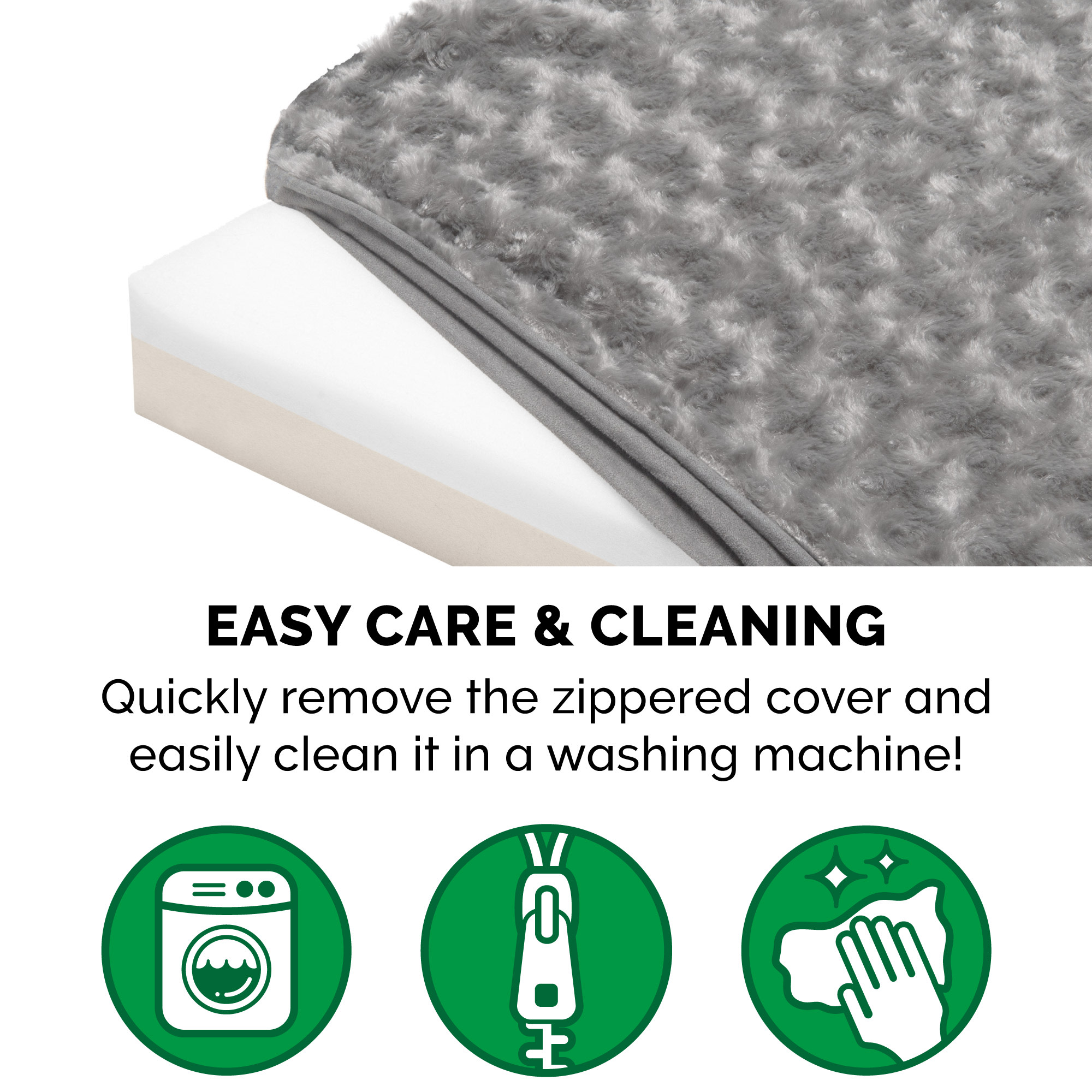 FurHaven, Ultra Plush DLX Memory Top Mat, Jumbo Plus, Gray, 1 Count