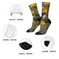 thumbnail image 5 of Honeii Humming Bird Print Adult Socks,Crew Socks,Casual Calf Socks,Daily Wear Socks for Men & Women, Perfect for Sports, Casual and Everyday Use, 5 of 6