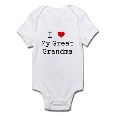 

CafePress - I Heart My Great Grandma Infant Bodysuit - Baby Light Bodysuit