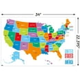 thumbnail image 2 of Map - United States of America 2022 Wall Poster, 22.375" x 34", 2 of 4