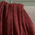 thumbnail image 4 of Safavieh Gaia 51" x 67" Modern Cotton Throw, Brick Red, 4 of 4