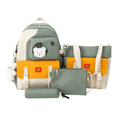 thumbnail image 1 of Set de 4 Mochilas y Bolsa Escolar Verde Malubero Malu1279, 1 of 2