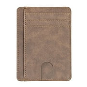 U.Vomade Slim RFID Blocking Leather Wallet Credit ID Card Holder Purse Money Case for Men Women Fashion Bag 11.5x8x0.5cm