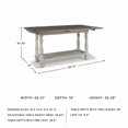 thumbnail image 3 of Signature Design by Ashley Havalance Table Console à Dessus Rabattable en Gris et Blanc, 3 of 9