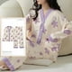 thumbnail image 1 of Conjuntos de Pijamas de Kimono anudado para Mujer, ropa de dormir de dibujos animados divertidos, ropa de casa para niña a cuadros, moda 3XL, primavera y otoño, 1 of 4