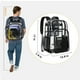 thumbnail image 4 of Mochila transparente PAMANO transparente de alta resistencia para el trabajo universitario, 4 of 7