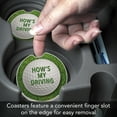 thumbnail image 4 of Thirstystone "How is My Driving" Golf Single Absorbent Stone Car Coaster, 4 of 7
