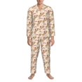 thumbnail image 3 of Balery Howdy Cowgirl Pijama para Hombre de Dos Piezas con Manga Larga, Conjunto de Dormir y Descanso Suave con Bolsillos-Small, 3 of 7