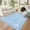 Blue, variant on Garvee 8'x10' Scalloped Area Rug Modern Solid Rug, Washable Rug Soft Low Pile Carpet with Non Slip Backing for Living Room Bedroom Home Decor, Beige
