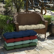 ARDEN Outdoor Wicker Settee Cushion 41.5 x 18, Tan Leala