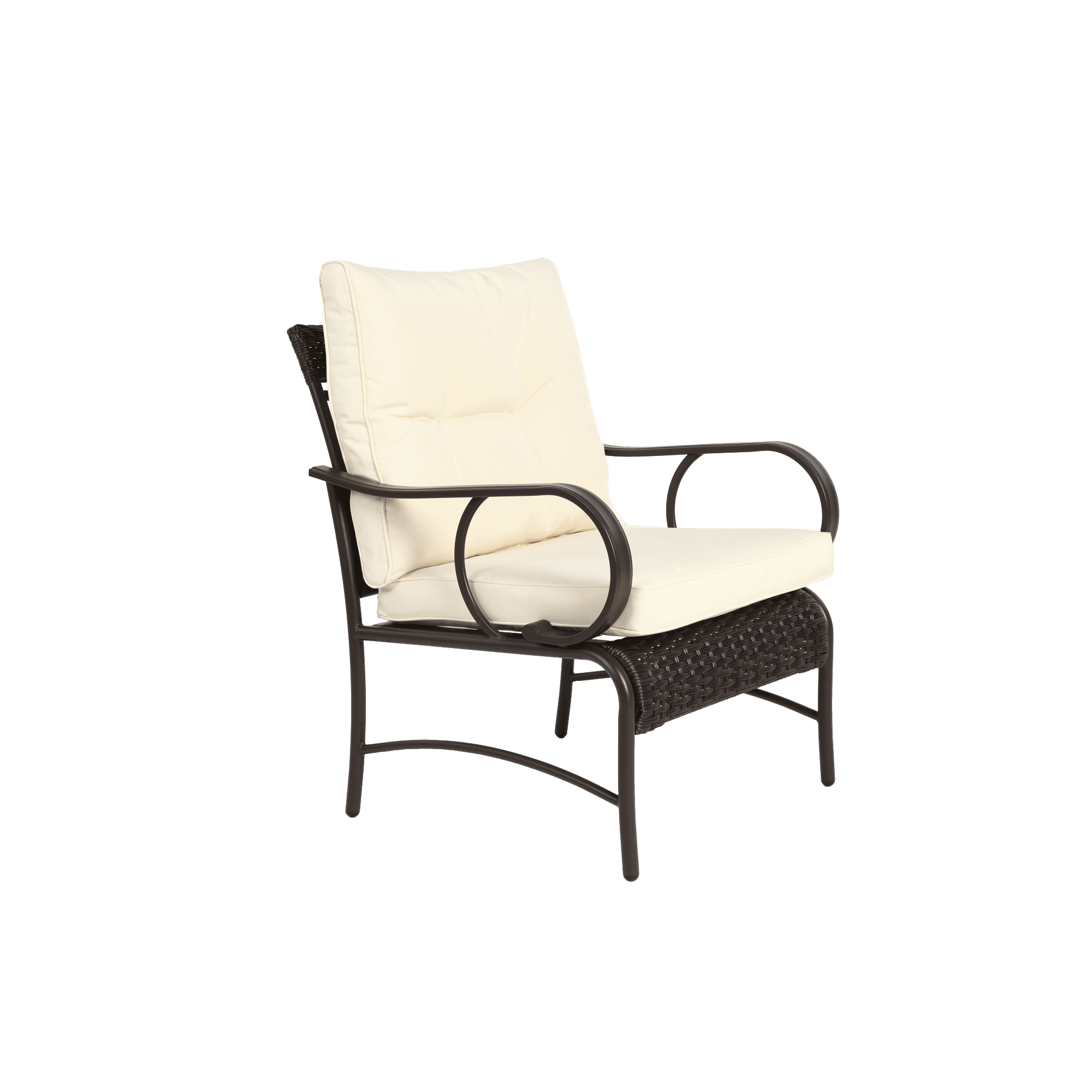 3 Pieces Patio Furniture Sets,Outdoor PE Rattan Wicker Chairs with Soft Cushion and Coffee Table for Garden Backyard Porch Poolside,Beige
