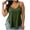 Army Green, variant on Plus Size Camisole Tops Women Side Split Adjustable Strap V Neck Tanks Sleeveless Soft Casual Summer Clothes (2XL, Purple)