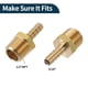 thumbnail image 4 of Conectores de manguera de latón 5/16" 1/2"NPT macho recto para aire, agua, aceite, gas, combustible 2 piezas tono dorado, 4 of 6