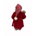 thumbnail image 3 of Holiday Time 18-Inch Santa Decoration in Red Pajamas with Mug, Teddy Bear, and Slippers, 3 of 6