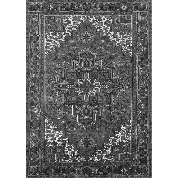 Ahgly Company Indoor Rectangle Persian Gray Traditional Area Rugs, 2' x 3'