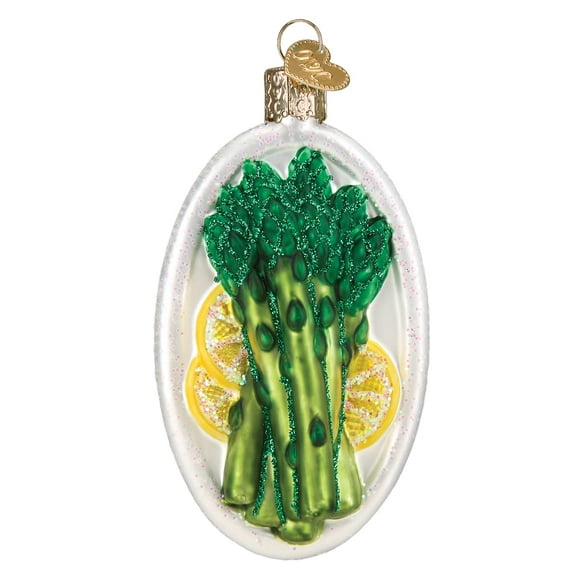 Old World Christmas Asparagus Glass Blown Ornament for Christmas Tree