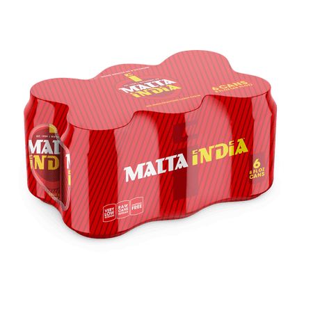 Malta India Malt Beverage 6 Pack 8 fl oz Aluminum Can, Allergens Not Contained