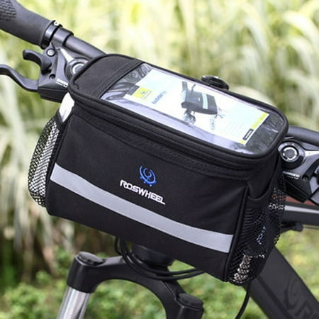 Bike Handlebar Bag Bicycle Pannier Frame Tube Outdoor Cycling Pouch Front (Best Cycle Handlebar Bag)