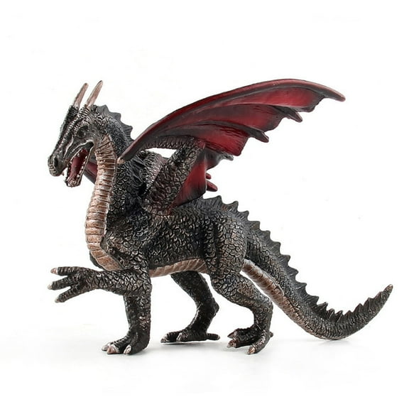 K Black Realistic Dragon Dinosaur Figure Toy Pvc Model For Kids Play And Collection