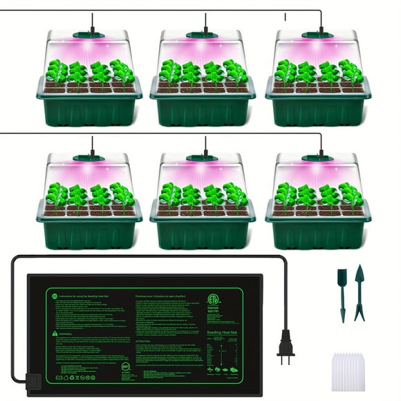 Seedling Heat Mat 10" X 20.75" - Warm Hydroponic Heating Pad for Germination, Indoor Gardening, Greenhouse, Greenhouse Heating, Compact Heat Mat, Sturdy Gardening Accessory, Warm Germination Mat