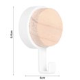 thumbnail image 1 of Organizador Gancho de madera para colgar en la pared, soporte para llaves, de cocina, estante de almacenamiento (1 blanco) Likrtyny Libre de BPA, 1 of 6