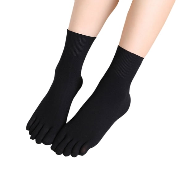 Fashion Women Man Five Finger Sock Summer Middle Tube Toe Sock Antiskid