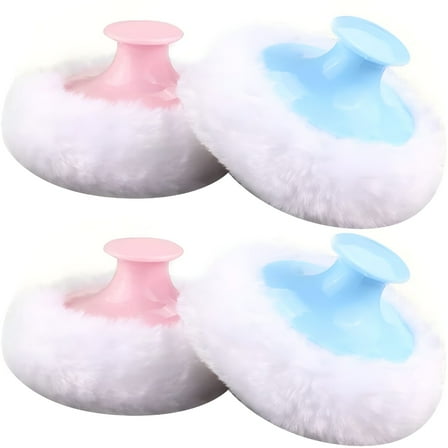 ACDANC Powder Puff Baby Body Powder Puff with Handle 4PCS