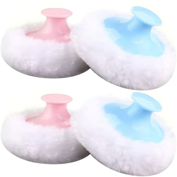 ACDANC Powder Puff Baby Body Powder Puff with Handle 4PCS